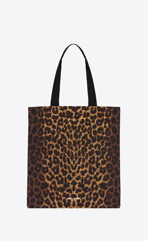 yves saint laurent leopard|ysl leopard print tote bag.